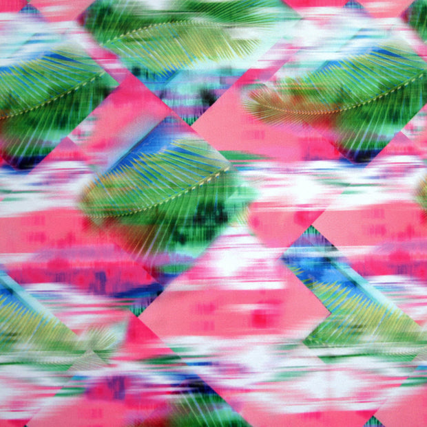 Diamond Palm Nylon Spandex Swimsuit Fabric