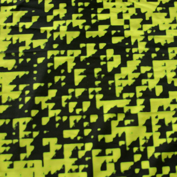 Digitize Nylon Lycra Swimsuit Fabric, Yellow Colorway