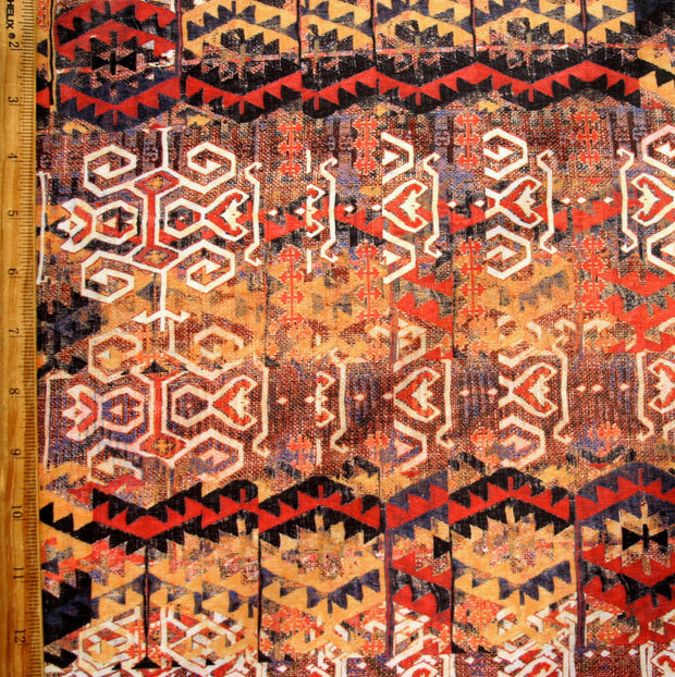 Distressed Aztec Nylon Spandex Swimsuit Fabric