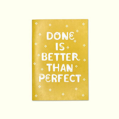 "Done is Better than Perfect" A5 Journal by CraftedMoon