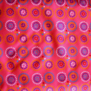 Dotty Circles PUL Knit Fabric, Pink Colorway