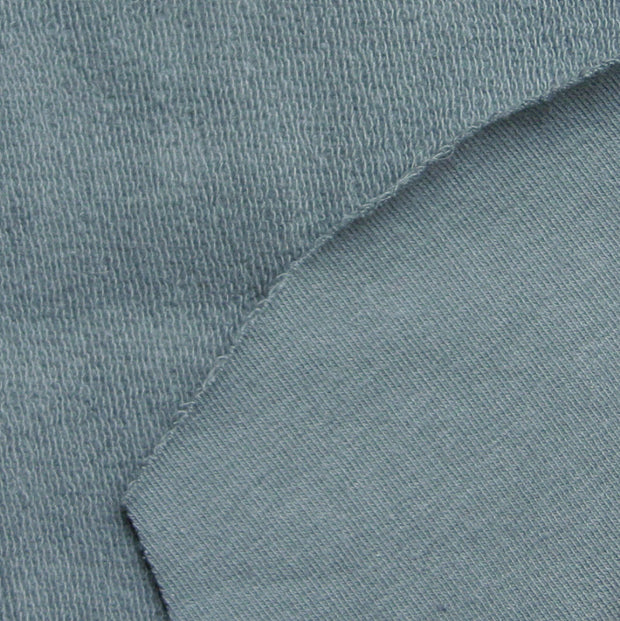 Dove Grey Organic Cotton French Terry Fabric
