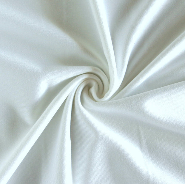 White Dri-Fit Stretch Series Midweight Lycra Jersey Knit Fabric