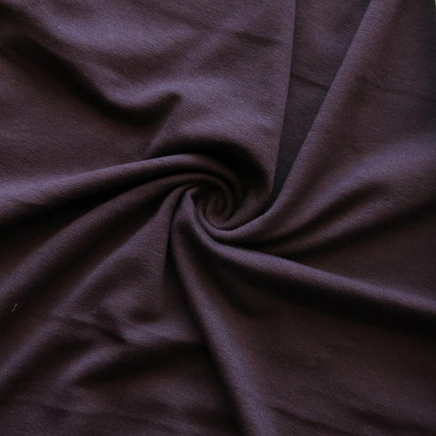 Eggplant Bamboo Lycra Jersey Knit Fabric