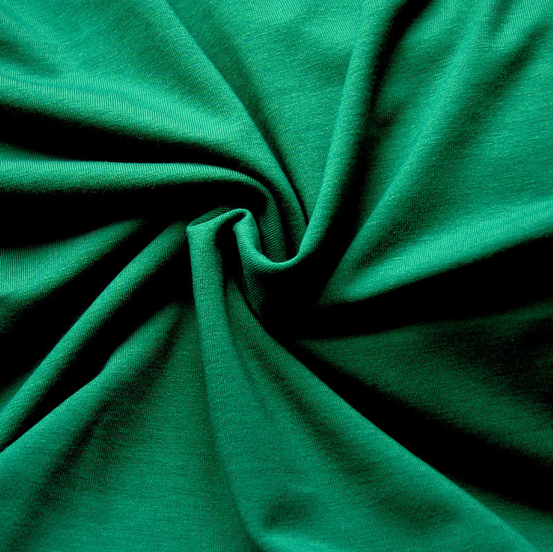 Emerald green jersey fabric on sale