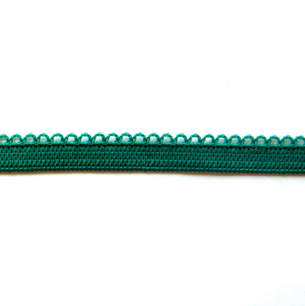 Emerald Green Picot Decorative Elastic Trim