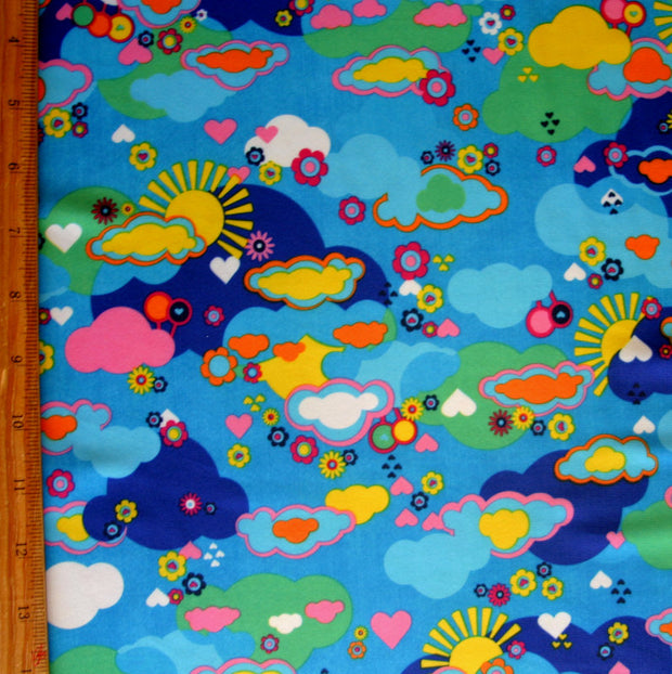 Enchanted Skyline Swimsuit Fabric