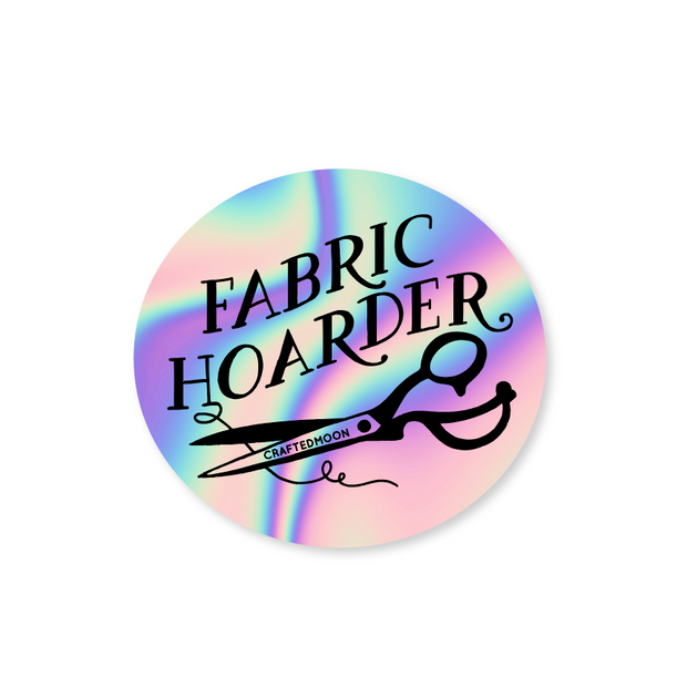 Fabric Hoarder Sticker by CraftedMoon