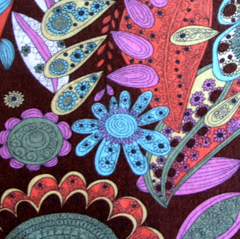 Fall Floral Paisley Cotton Modal Knit Fabric by Baby Nay