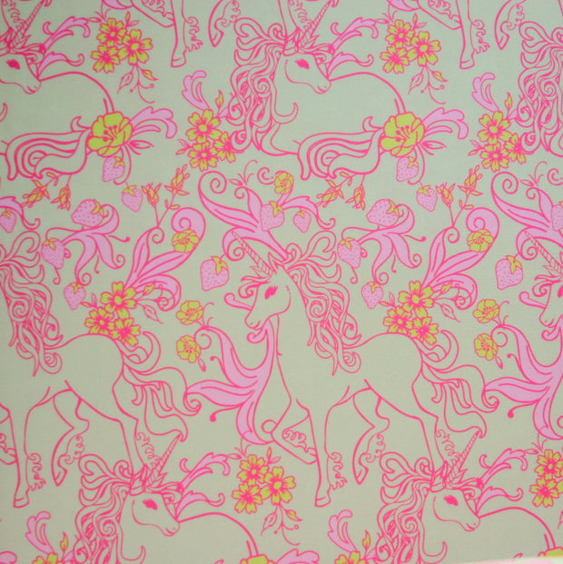 Fantastical Unicorns Nylon Lycra Swimsuit Fabric