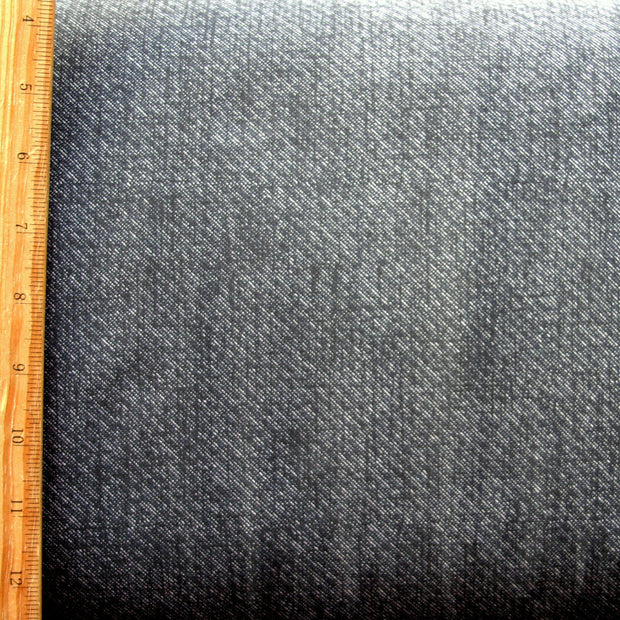Faux Denim Nylon Lycra Swimsuit Fabric, Dark Blue Colorway