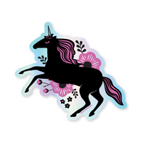Holographic Unicorn Sticker by CraftedMoon