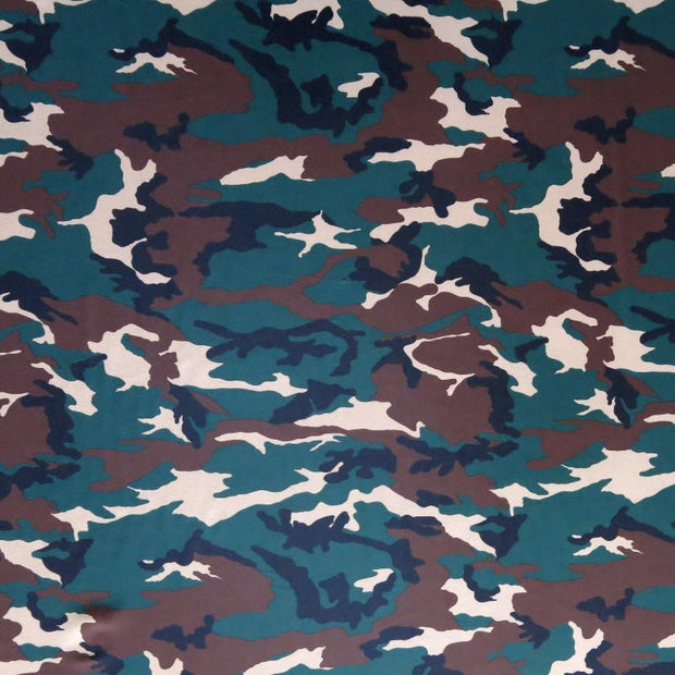 Field Camo Nylon Spandex Swimsuit Fabric