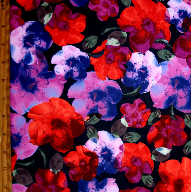 Field of Poppies Nylon Spandex Swimsuit Fabric
