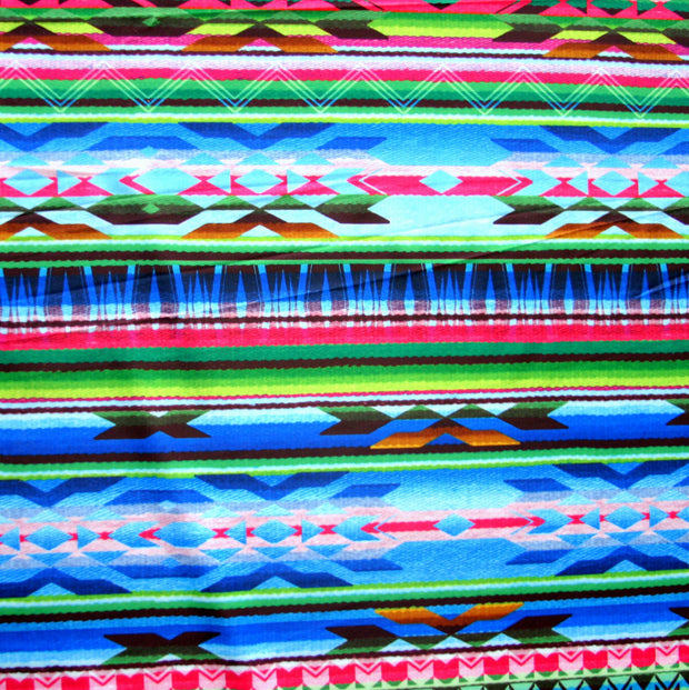 Fiesta Nylon Lycra Swimsuit Fabric, Blue Colorway