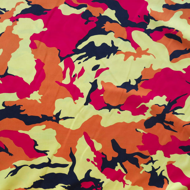 Firestorm Camo Microfiber Boardshort Fabric