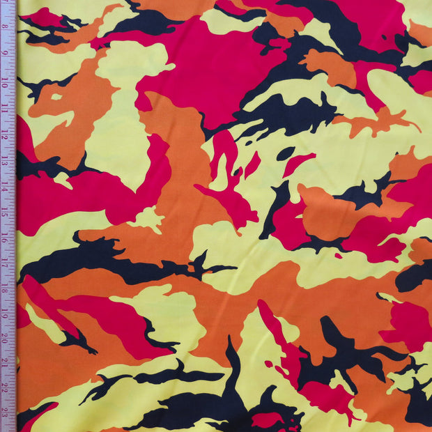 Firestorm Camo Microfiber Boardshort Fabric