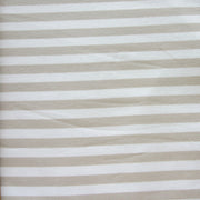 Flax Stripe Bamboo Cotton Lycra Knit Fabric