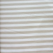 Flax Stripe Bamboo Cotton Lycra Knit Fabric - 15 Yard Bolt