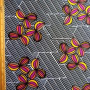 Floral Geo Stripe Nylon Spandex Swimsuit Fabric