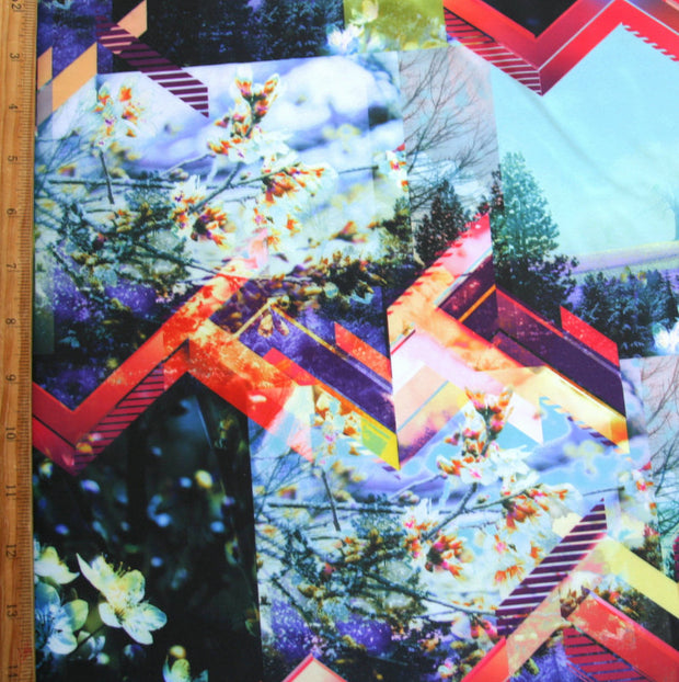 Floral Prism Nylon Lycra Swimsuit Fabric