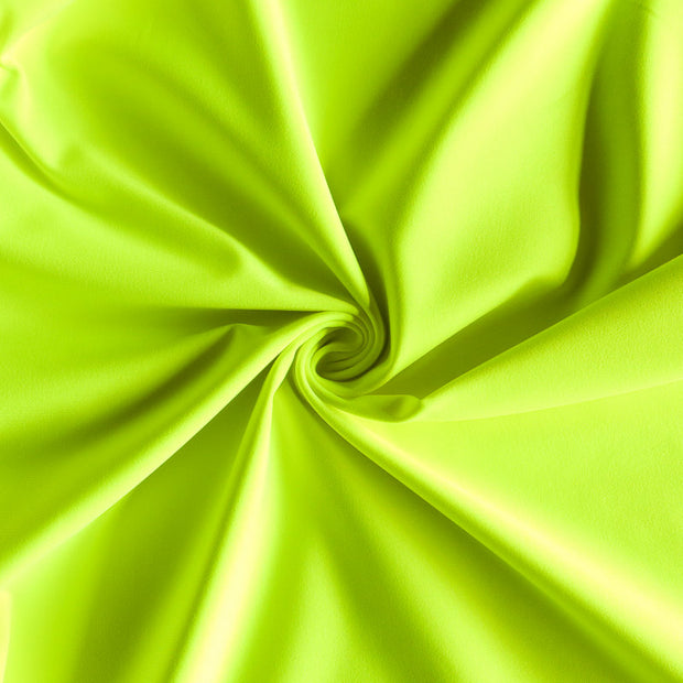 Matte Fluorescent Yellow Nylon Spandex Supplex Fabric - SECONDS - Not Quite Perfect