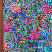 Flower Power Nylon Spandex Swimsuit Fabric - 18" Remnant