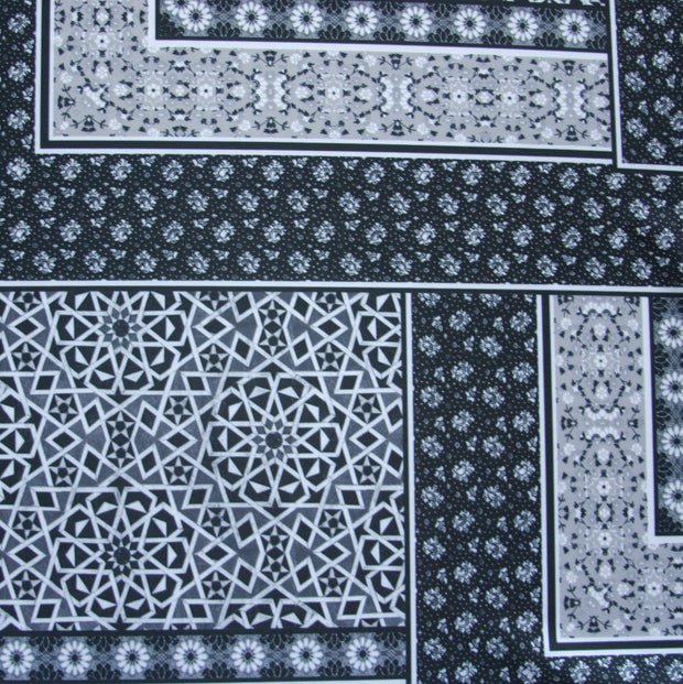 Flower/Star Monochromatic Abstract Nylon Spandex Swimsuit Fabric