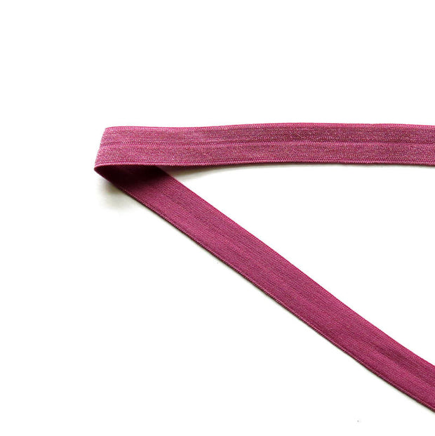 Pretty Plum Fold Over Elastic Trim