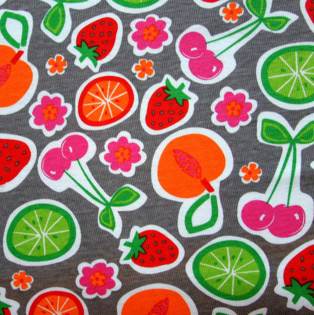 Fruit Salad Cotton Knit Fabric