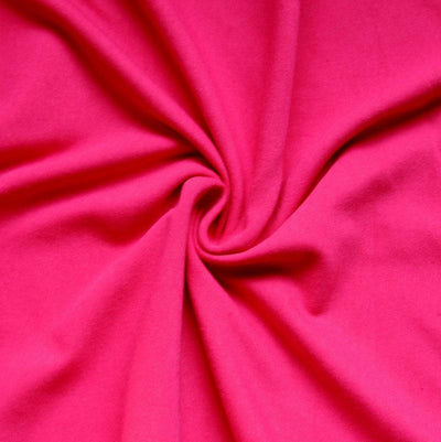 Bright Pink Cotton Lycra Jersey Knit Fabric