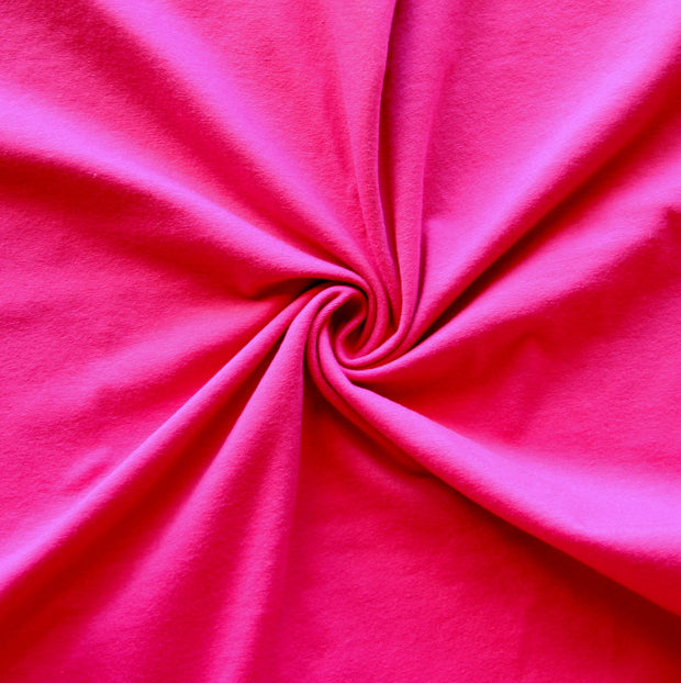 Fuschia Cotton Jersey Knit Fabric
