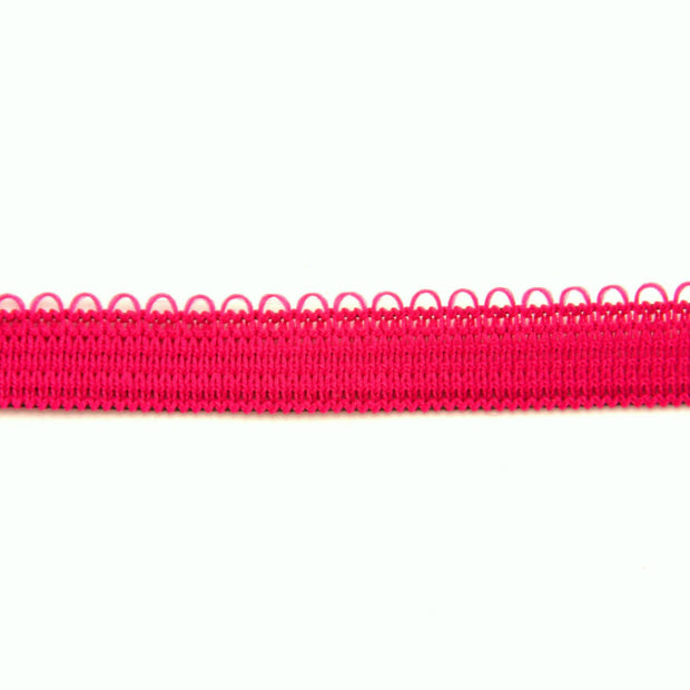 Fuschia Picot Decorative Elastic Trim