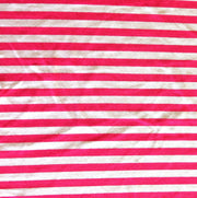 Fuschia Pink and White 3/8" wide Stripe Cotton Lycra Knit Fabric