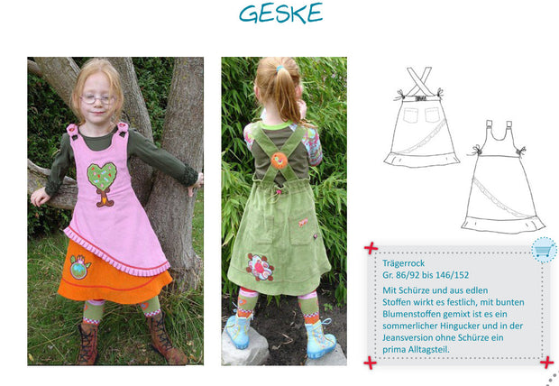 Geske Jumper Dress Sewing Pattern by Farbenmix