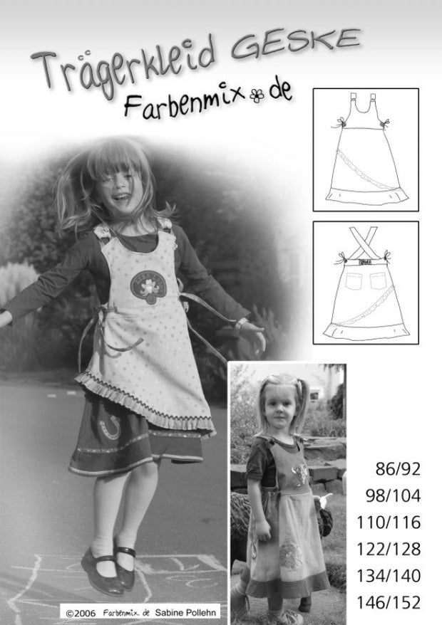 Geske Jumper Dress Sewing Pattern by Farbenmix