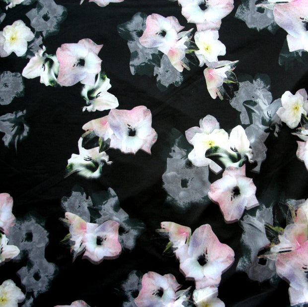 Ghostly Floral Nylon Lycra Swimsuit Fabric
