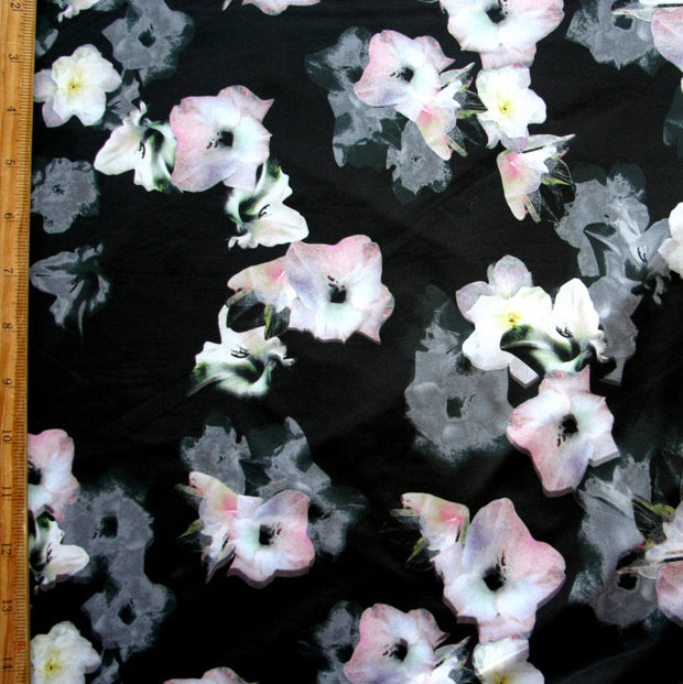 Ghostly Floral Nylon Lycra Swimsuit Fabric