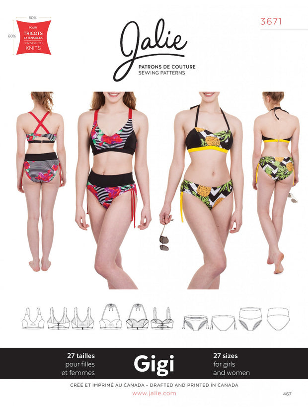 Gigi Bikinis Sewing Pattern by Jalie