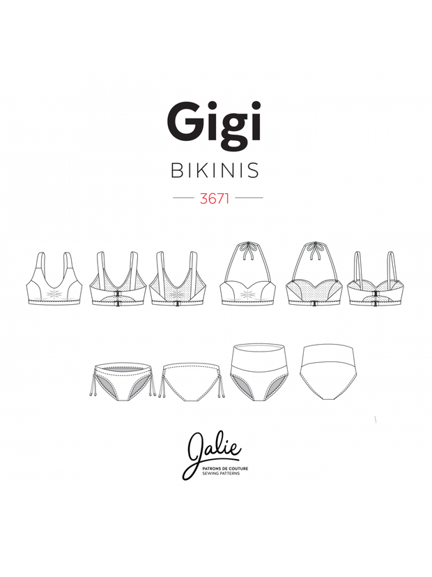 Gigi Bikinis Sewing Pattern by Jalie