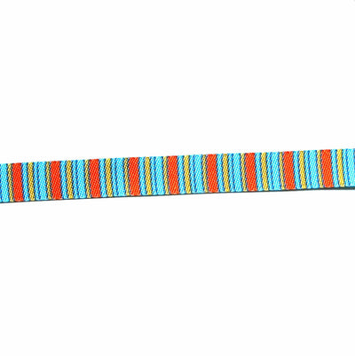 Giraffes Stripe Reversible Woven Ribbon Trim