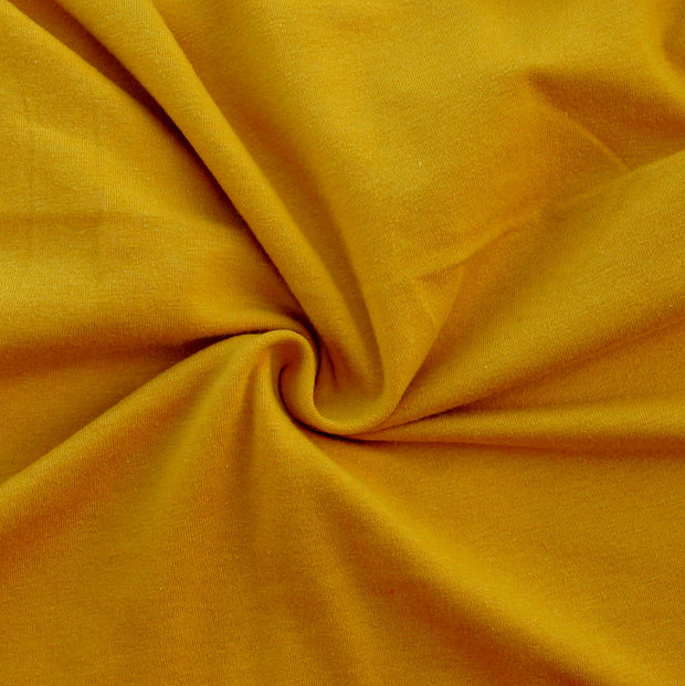Mustard 10 oz. Cotton Lycra Jersey Knit Fabric