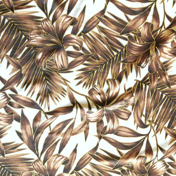 Golden Lily Nylon Spandex Swimsuit Fabric