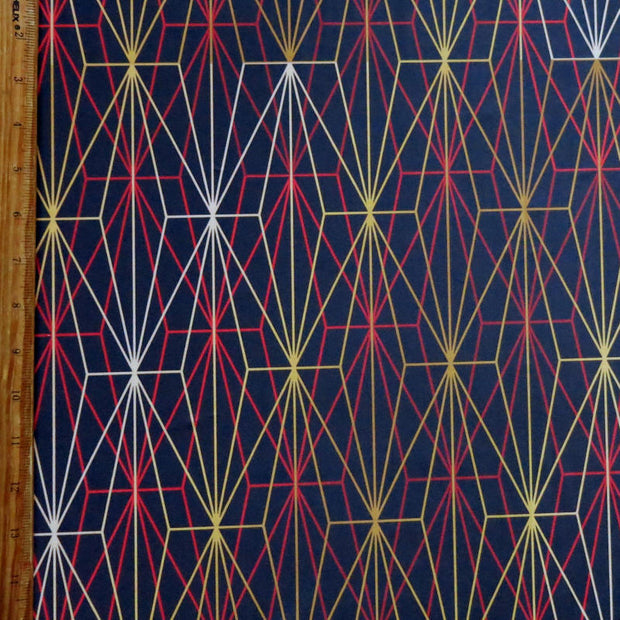 Golden Matrix Poly Spandex Swimsuit Fabric