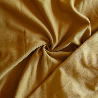 Golden Olive Polartec Powerstretch Fleece Knit Fabric