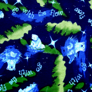 Go with the Flow Cotton Knit Fabric - 27" Remnant Piece