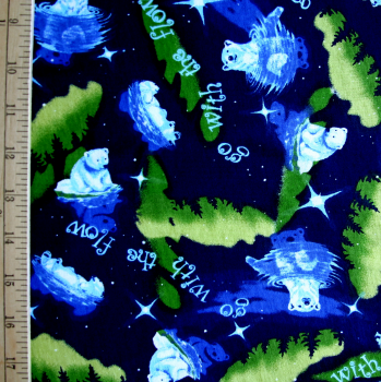 Go with the Flow Cotton Knit Fabric - 27" Remnant Piece
