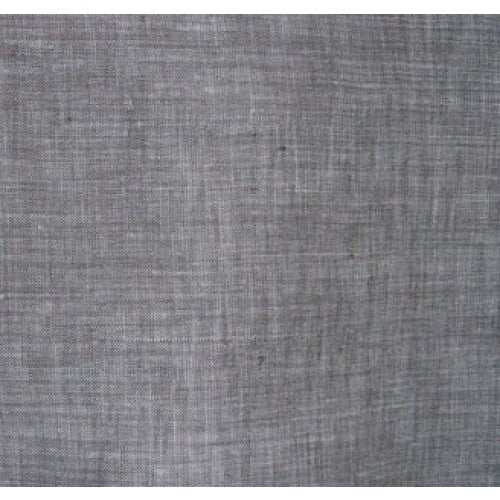 Heathered Grey Bamboo Linen Woven Fabric - 43" Remnant