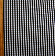 Grey/Black Check Nylon Lycra Swimsuit Fabric