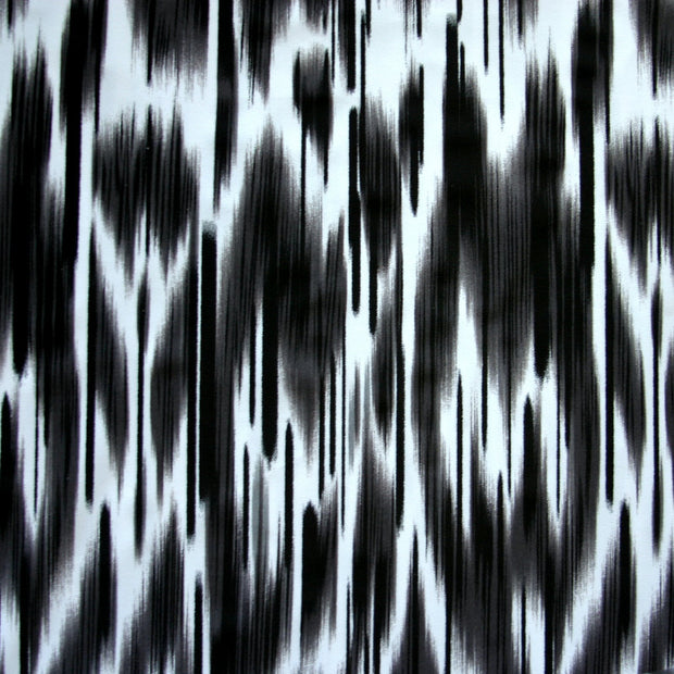 Gray Illusion Nylon Lycra Swimsuit Fabric